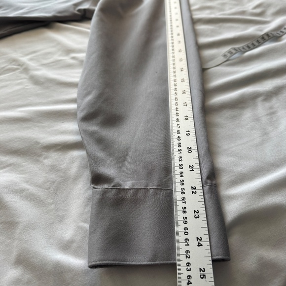Geoffrey Beene Men's Classic Fit Dress Shirt Button Up Silver/Gray 18 - 34/35 - Picture 9 of 12